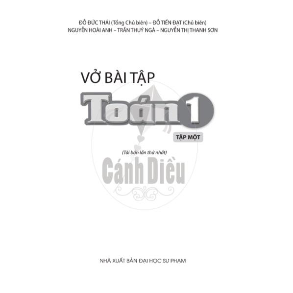 Vở Bài Tập Toán lớp 1 tập 1 - Cánh Diều