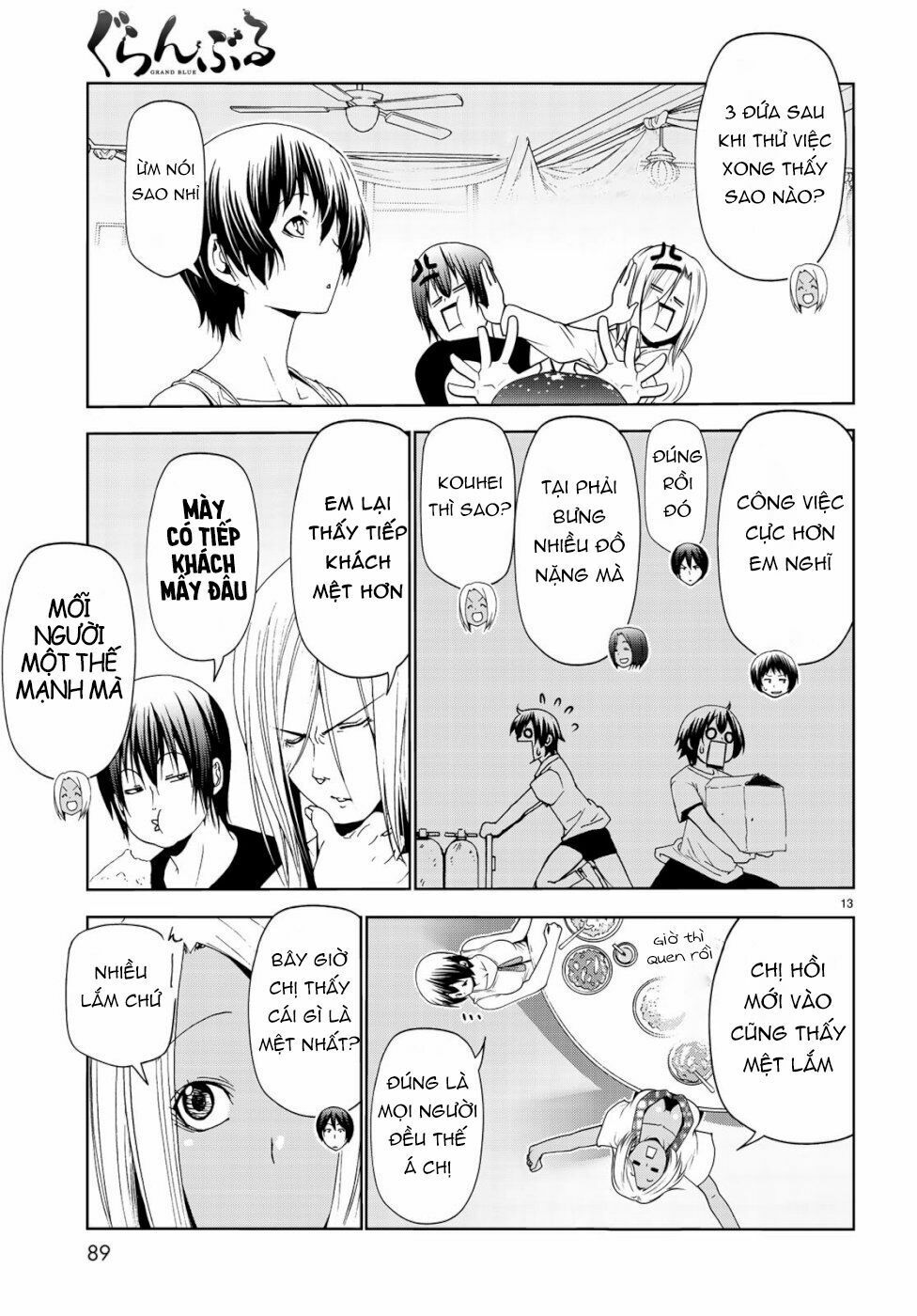 cô gái thích lặn - grand blue chapter 56 13