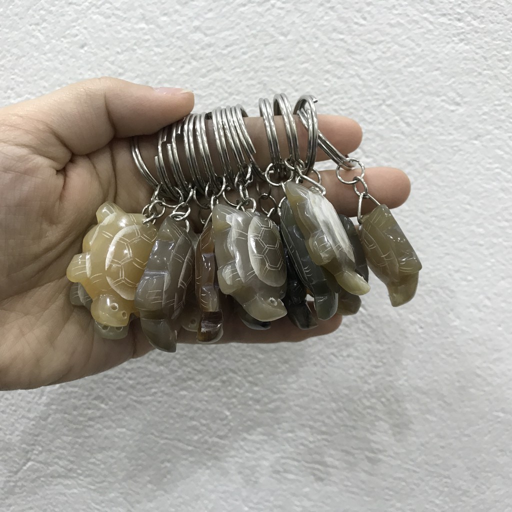 Combo 3 móc khóa sừng phong thủy quà tặng đẹp - độc đáo Tỉa khắc tỉ mỉ