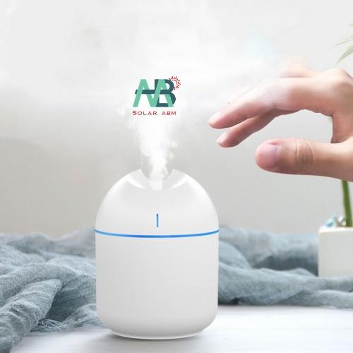 Máy Phun Sương Tạo Ẩm Mini , Xông Tinh Dầu , Khuếch Tán Khử Mùi , Lọc Không Khí 250ml USB Có Đèn LED -ABMsolar