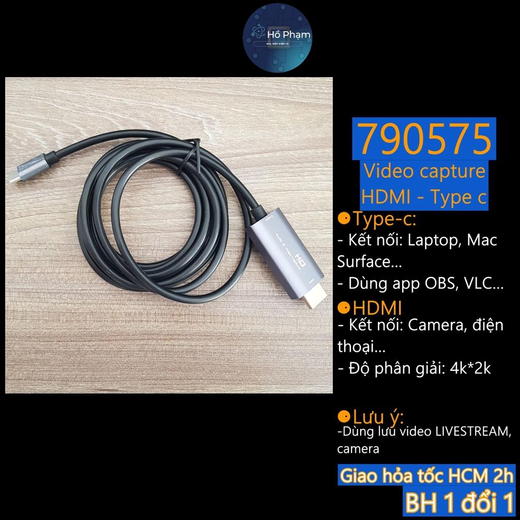 Video capture từ hdmi ps4, camera lên cổng type-c trên mac, laptop - Hồ Phạm