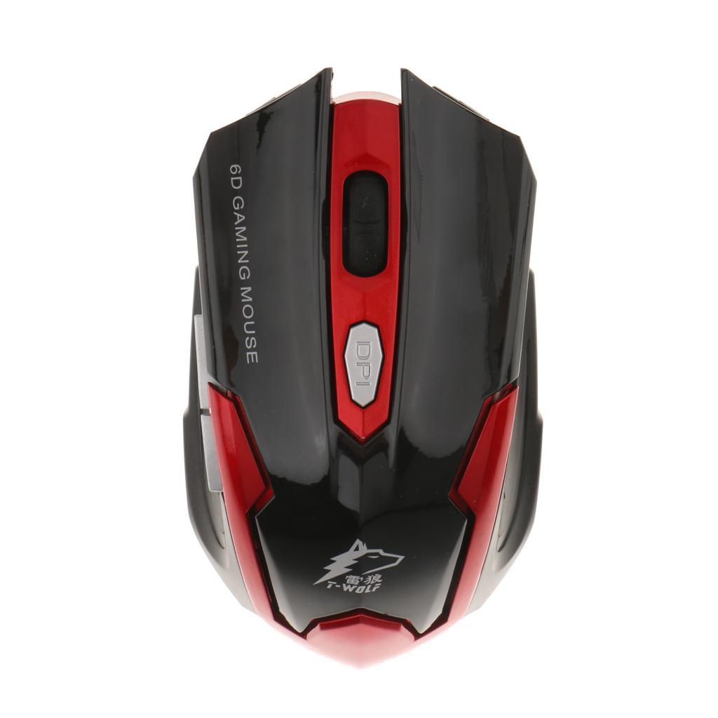 2.4G Wireless Mouse Optical Mice Adjustable DPI 6 Keys for Laptop PC