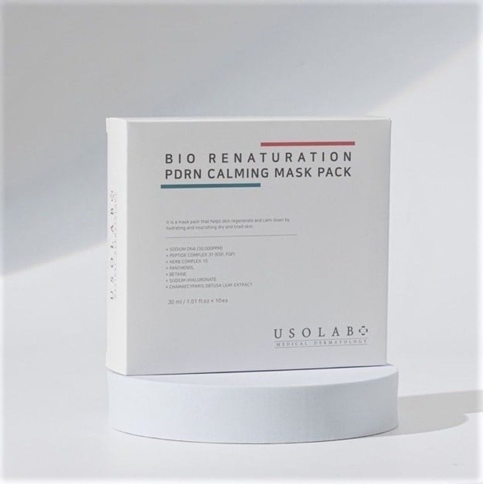 Mặt nạ tái tạo da Usolab Bio Renaturation PDRN Calming Mask