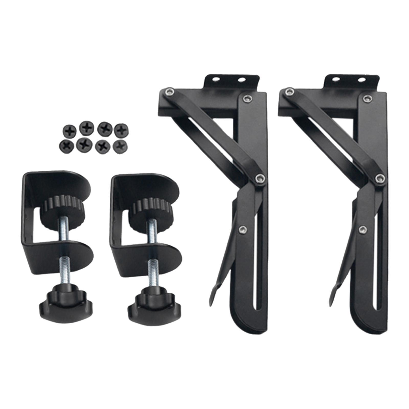 Keyboard Tray with  Adjustable Height Black Keyboard Tray Clamp Mount