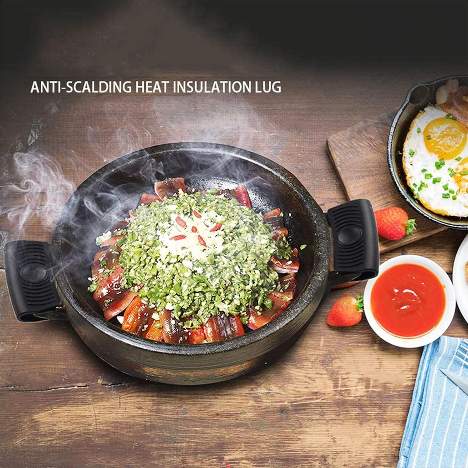 6 mảnh tay cầm silicone cho nồi có khả năng chịu nhiệt, tay cầm găng tay giẻ, tay cầm bằng chap silicon xử lý tay cầm tay, tay cầm tay cầm tay cầm tay cầm cho vỏ lò bảo vệ ngón tay