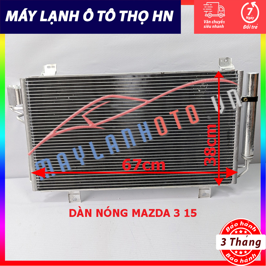 Dàn (giàn) nóng Mazda 3 đời 2015 Hàng xịn Thái Lan (hàng chính hãng nhập khẩu trực tiếp)