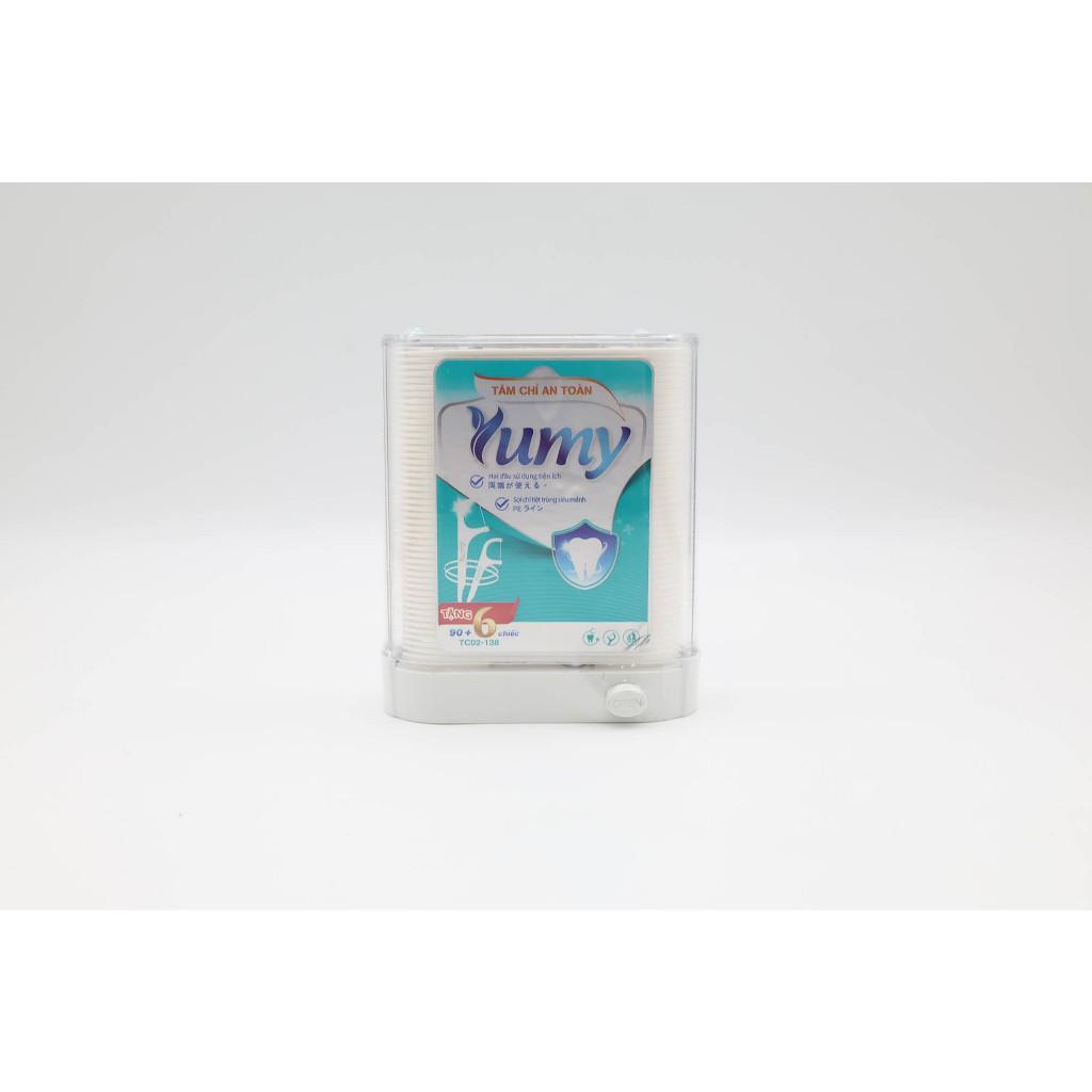 Tăm chỉ hộp tự động gia đình YUMY size M [TC02-138] hộp 96 chiếc