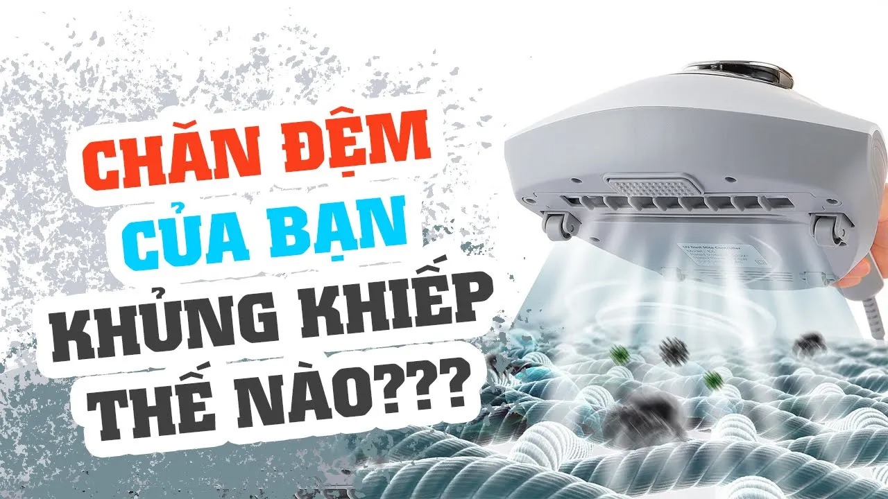 Máy hút bụi giường nệm White Feathers U-VC 300w có đèn UV diệt khuẩn