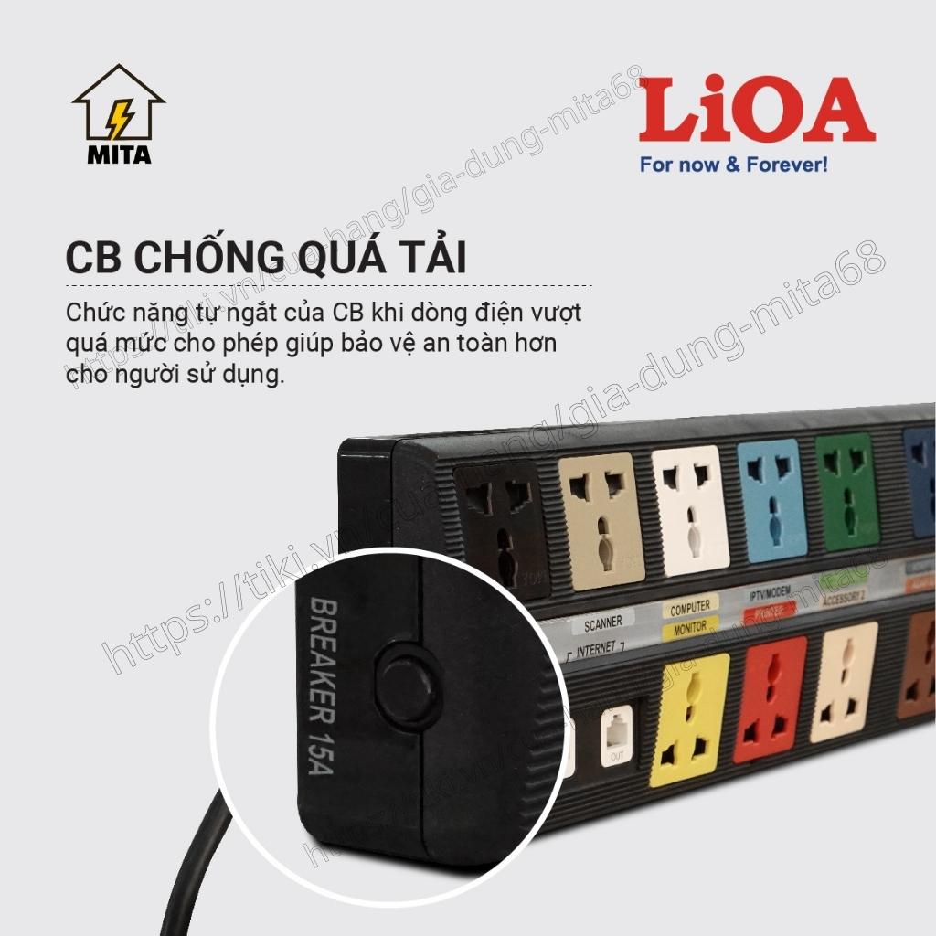 Ổ CẮM ĐIỆN KÉO DÀI ĐA NĂNG TRUNG TÂM CÓ MẠCH CHỐNG SÉT LIOA 10OFFICE-3