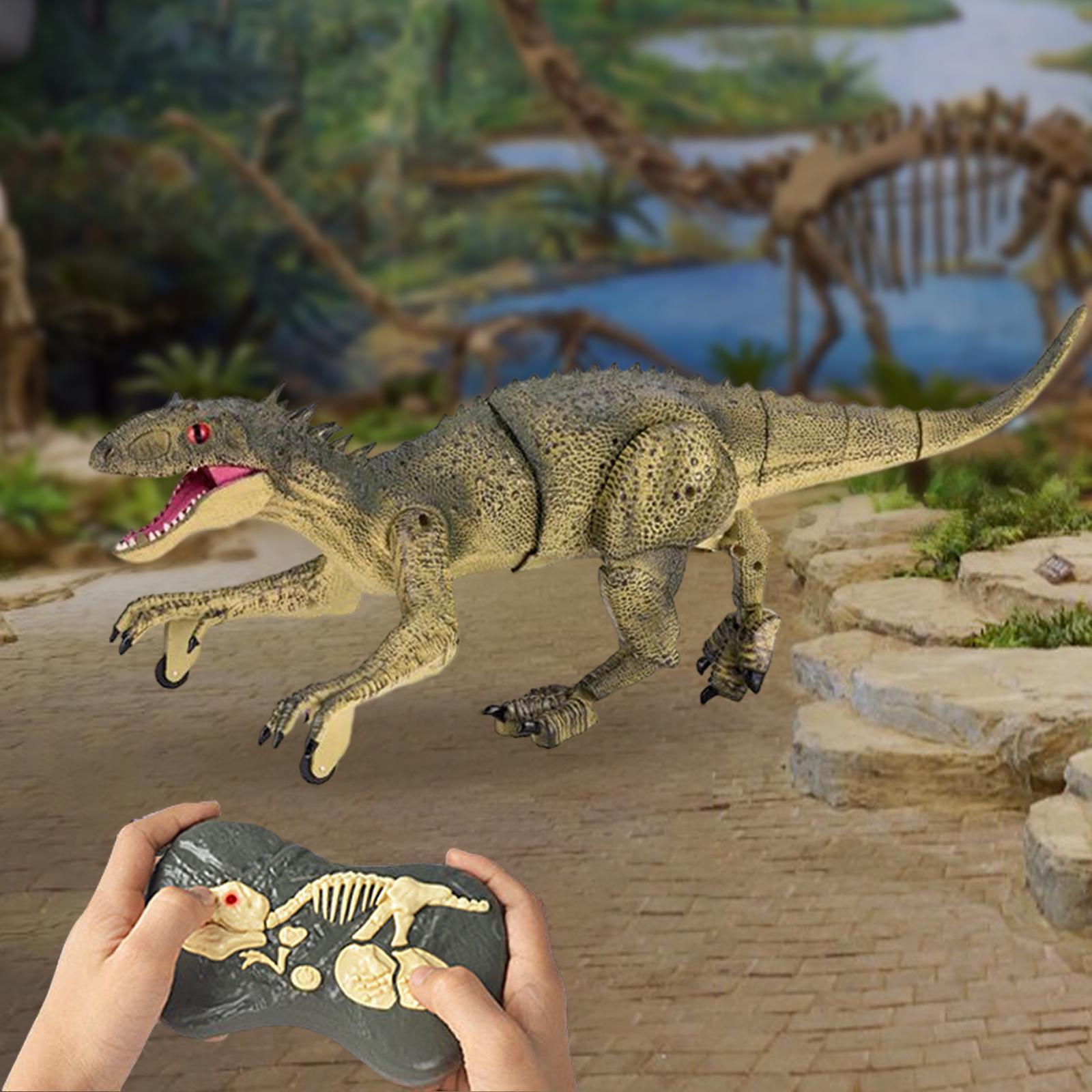 Remote Control Dinosaur Toy Realistic with Light Walking Dinosaur RC for Girls