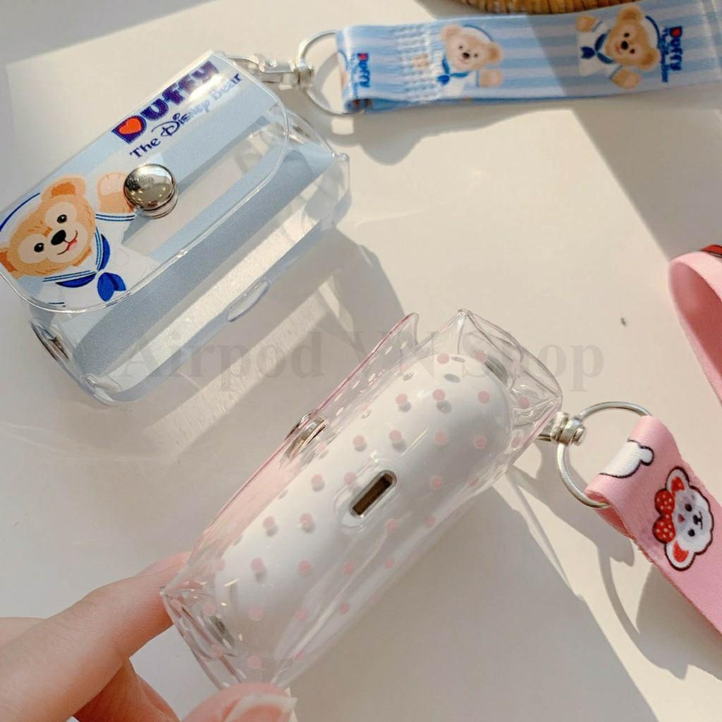 Bao Case Ốp dành cho airpod pro vỏ nhựa kèm móc in hình cao cấp