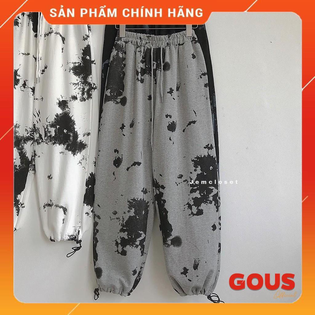 Quần Jogger Nữ Dây Rút Street Style Hàn Quốc Jogger Thun Ống Rộng Chất Dày Dặn Đứng Form 2705