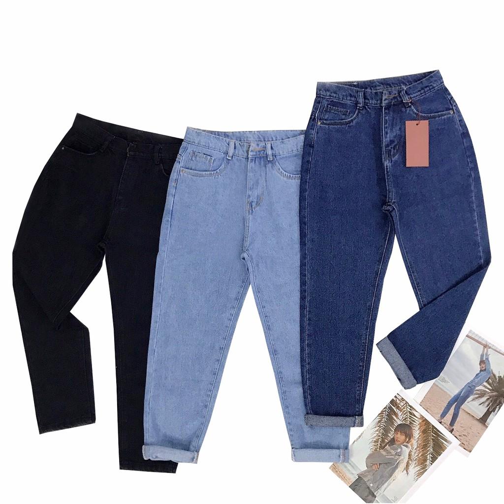 Quần Baggy 3 Màu Rách Hông Đùi Và Gối - Form Thường, Lưng Cao Siêu Đẹp