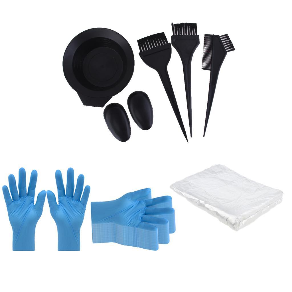 Hair Color Dye Bowl Tools Set Beauty Salon Home Hair Dye Comb Brush Bowl