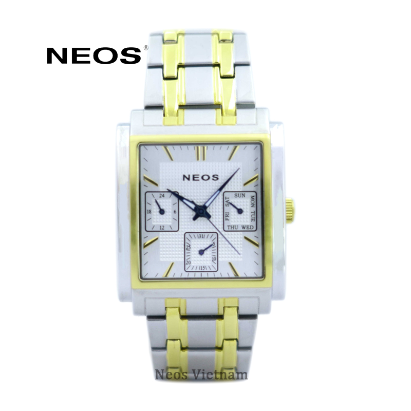 Đồng Hồ Nam Mặt Vuông 6 Kim Neos N-50557M Sapphire Bảo Hành Chính Hãng 5 Năm