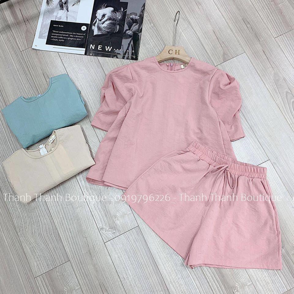 Set bộ nữ mặc nhà kết hợp đi chơi siêu mát
