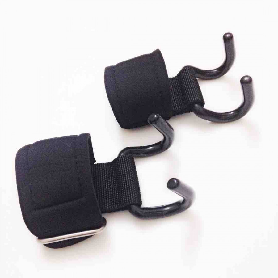 Combo 2 đai quấn cổ tay có móc sắt nâng tạ tập gym hiệu quả XG-257