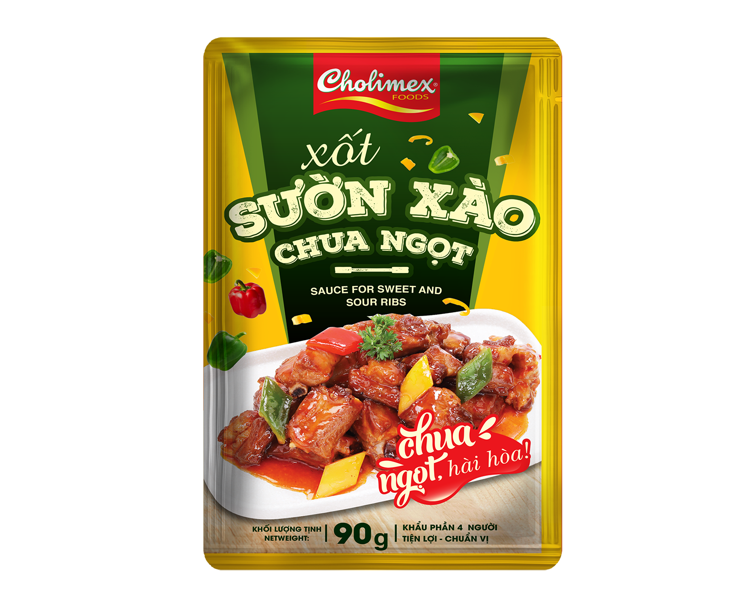 Xốt sườn xào chua ngọt Cholimex - Gói 90g tiện lợi