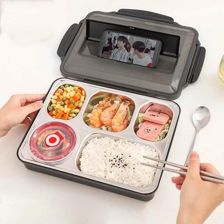 Hộp Cơm Giữ Nhiệt Inox 5 Ngăn