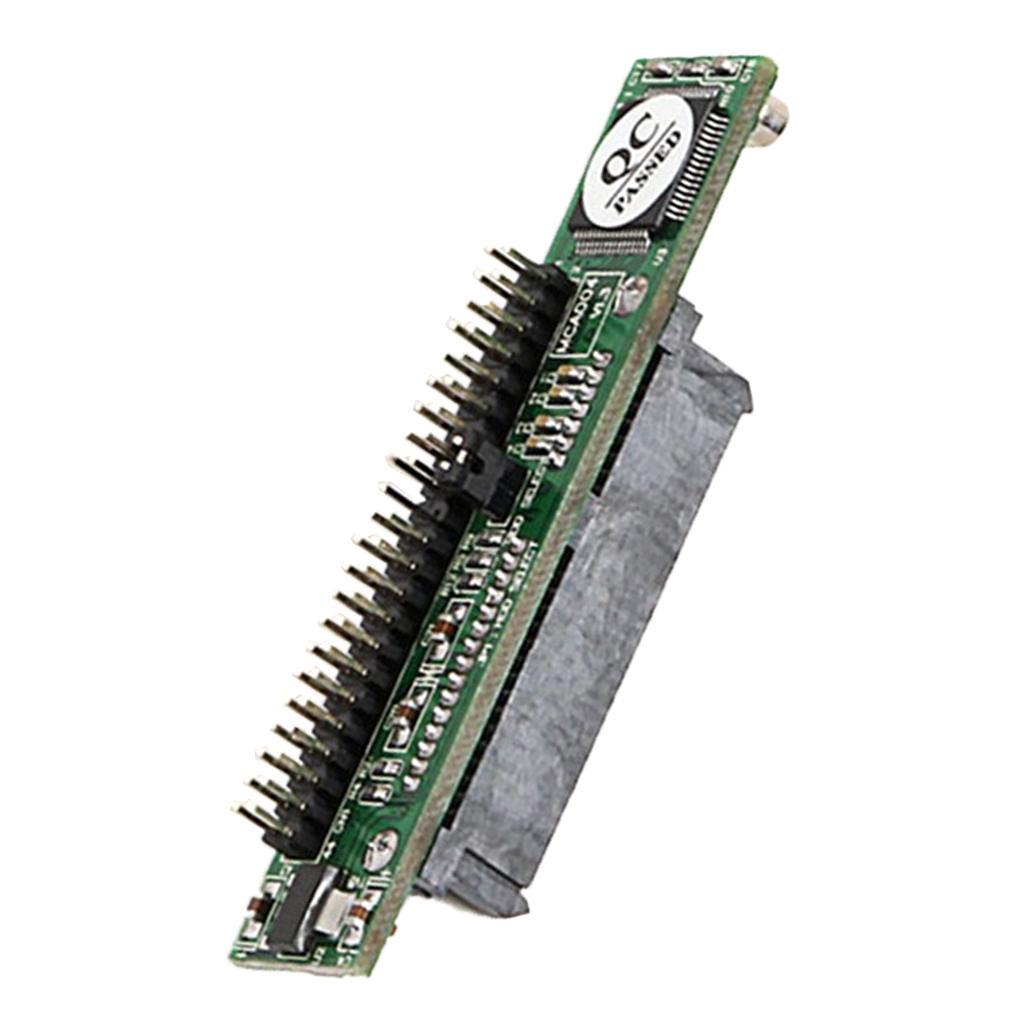 2Pieces SATA to 44Pin 2.5'' IDE Male HDD Adapter Plug Converter Female 7+15 Pin SATA