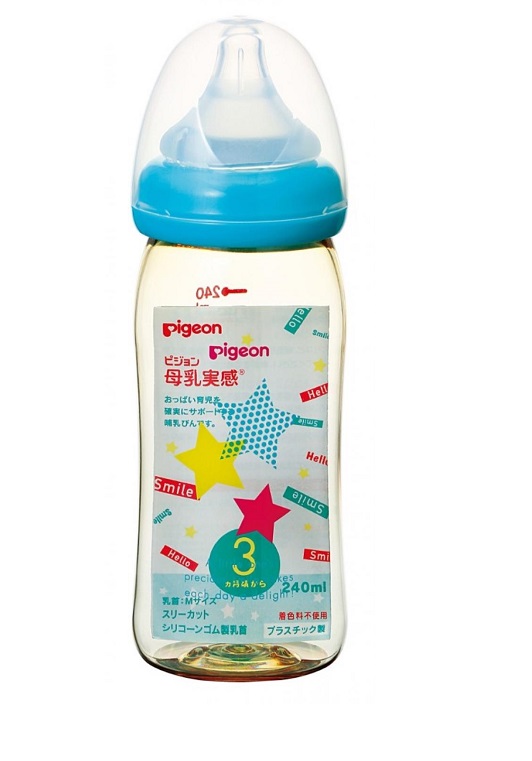 Bình sữa PPSU Plus 240ml Ngôi Sao Pigeon