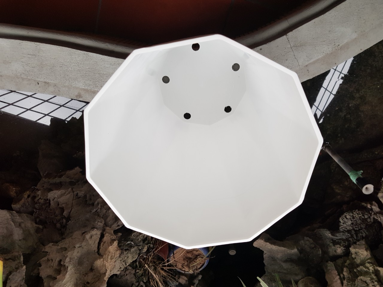 Chậu Trồng Cây Đường Kính Miệng 30 cm , Kim Cương , Bằng Nhựa Cao Cấp.