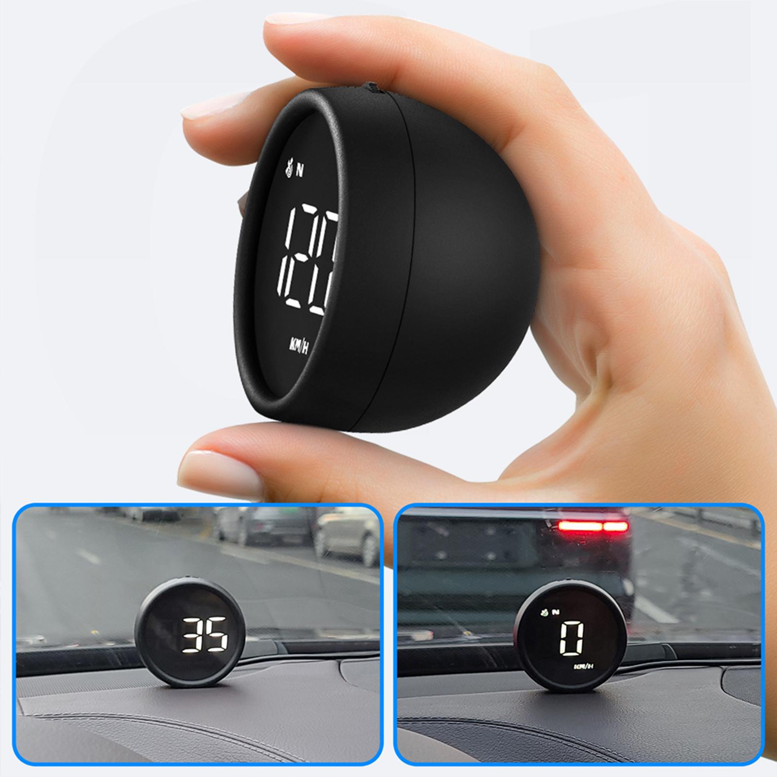 Car HUD Head Up Display GPS Speedometer with Speed, Overspeed Warning, Mileage Measurement, Fatigue driving reminder
