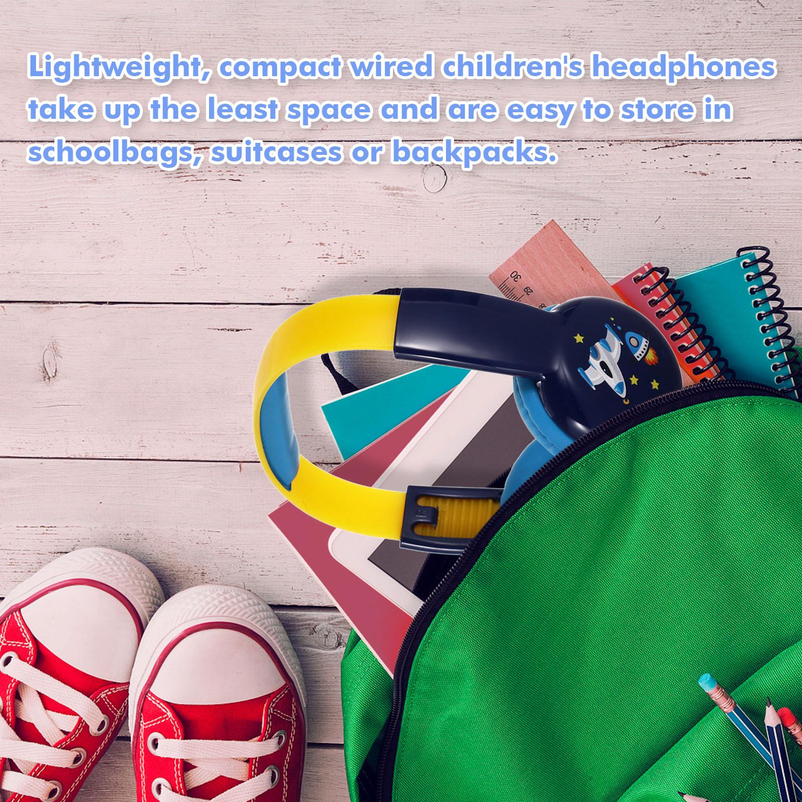 Tai nghe có dây dành cho trẻ em có giắc cắm âm thanh và âm lượng 3,5 mm học tập cho trẻ em dễ thương KID101