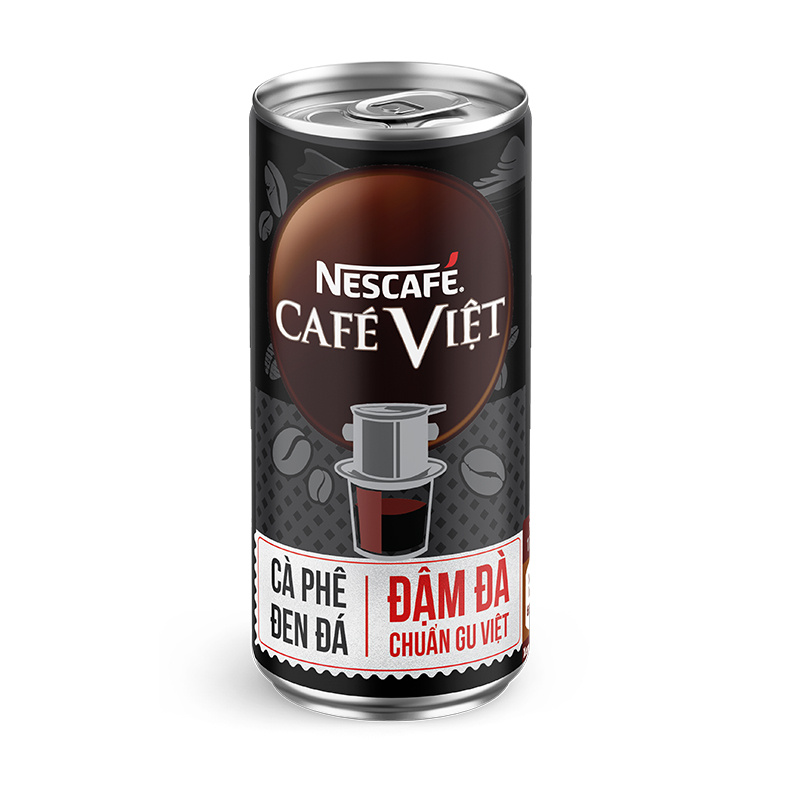 [Tặng Máy Phun Sương Để Bàn] Thùng 24 Lon Cà phê đen uống liền Nescafe Cafe Việt (lon 170 ml)