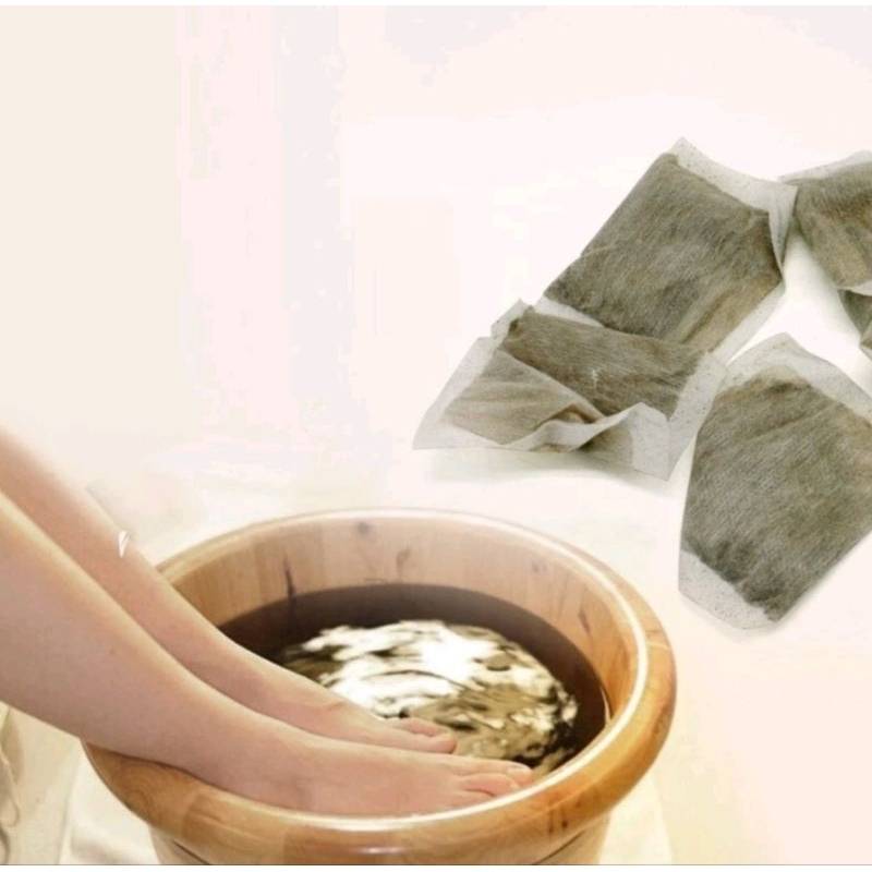 Túi 100 gói Thảo Dược Ngâm Chân Đông Y Gừng Ngải Thuần Mộc