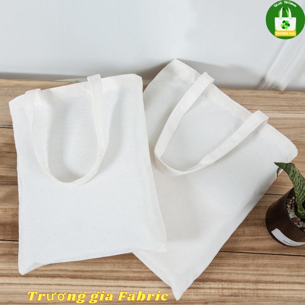 (Màu Trắng) Túi Vải Canvas Trơn in logo không giới hạn số lượng Trương Gia Túi Vải - Túi Canvas - 36cmx31cm