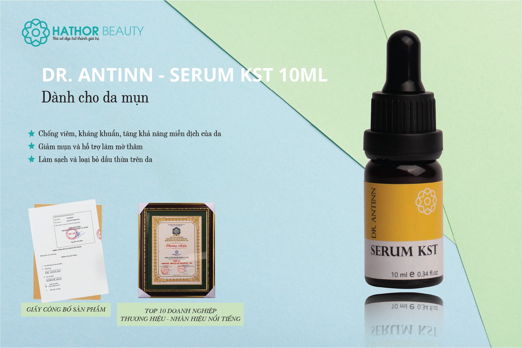 Serum Ngừa Mụn Thâm- Hathor Beauty- Dr Antinn Serum KST 10ml