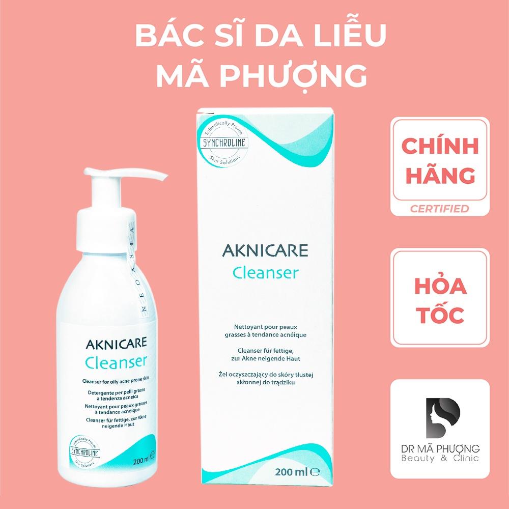 Sữa rửa mặt Aknicare cho da dầu mụn, kiềm dầu, giảm viêm 200ml