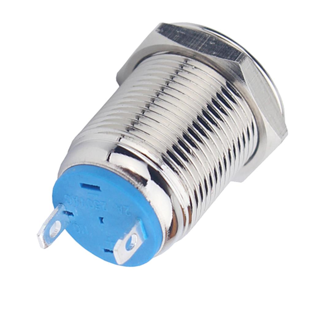 12mm 36V ĐÈN LED Chống Nước Kim Loại Chỉ Báo Bằng Phẳng Đặt Lại Tín Hiệu Đèn Hàn Chân