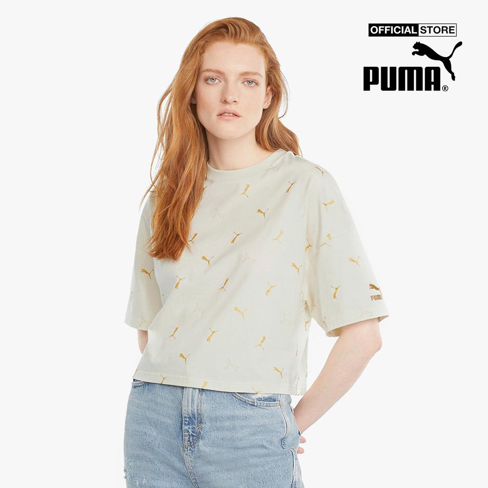 PUMA - Áo thun nữ ngắn tay Classics Graphics Printed 531633