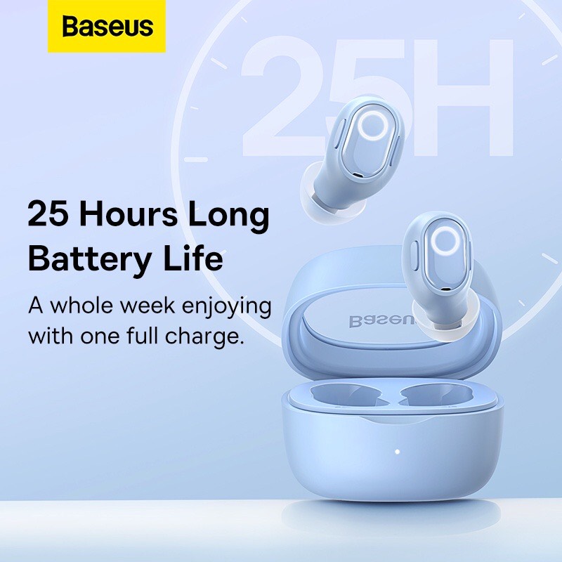 Tai Nghe Nhét Tai Không Dây BASEUS WM02 Bluetooth 5.3 TWS Chống Ồn - Tai Nghe True Wireless BASEUS WM02 - Hàng Chính Hãng