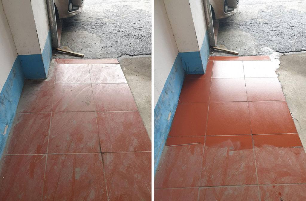 Làm sạch Sàn Gạch, Thiết bị Men Sứ Dr.C - Super Clean S90 Tẩy Xi Măng, Vôi Vữa Trên Bề Mặt Sàn Gạch