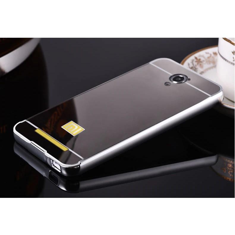 Ốp lưng Xiaomi Redmi Note 2 tráng gương viền kim loại