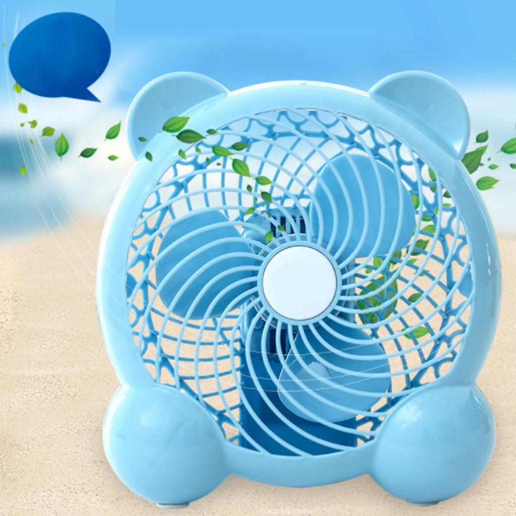 USB Fan Mini Portable Desktop Cooling Desk Quiet Fan Rechargeable