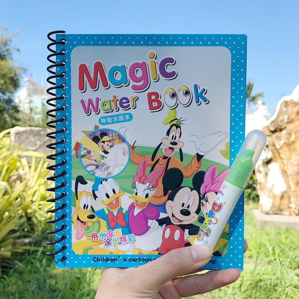 xổ lo xo sách tô màu nước ma thuật Magic Water Book - Sách sử dụng nhiều lần