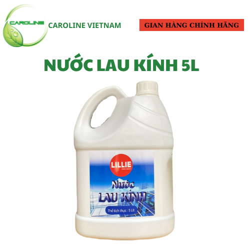 Nước lau kính LILLIE Caroline 5L dùng cho xe ôtô, các loại cửa kính