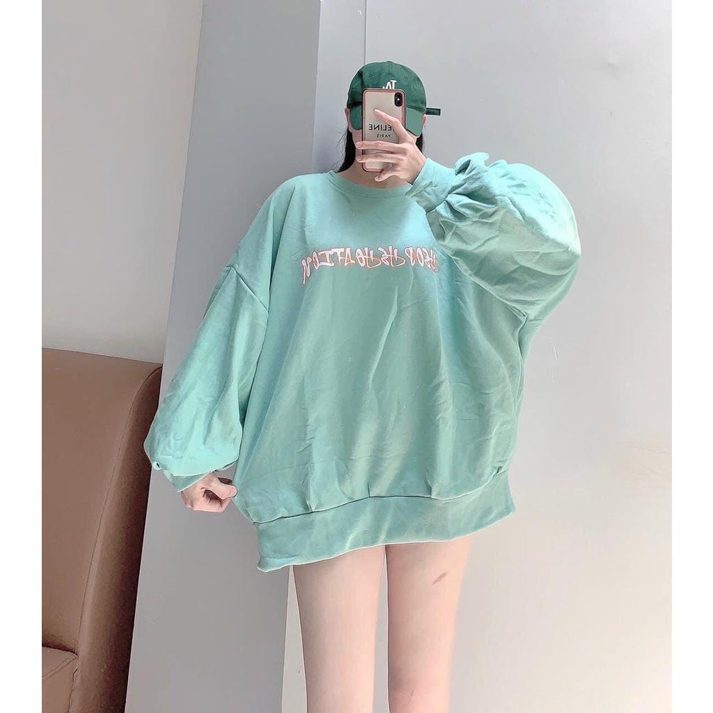 ÁO NỈ CỔ CHUI FORM RỘNG THỜI TRANG NỮ SIÊU XINH XẮN CHO CÁC CHỊ EM