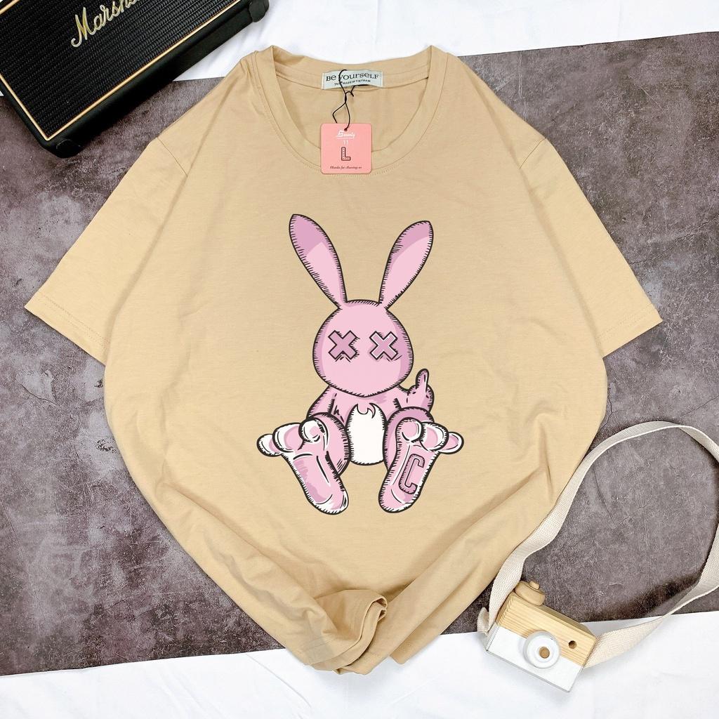 Áo thun tay ngắn Be Yourself unisex size M L XL - THỎ BAD RABBIT XX C