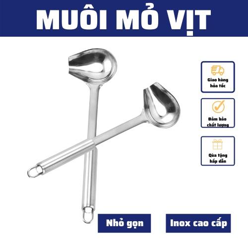 Muôi mỏ vịt inox cao cấp múc trân châu, topping dụng cụ nhà bếp muỗng đa năng chính hãng an toàn đảm bảo chất lượng