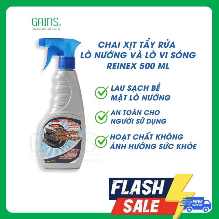 Chai Xịt Tẩy Rửa Lò Nướng &amp; Lò Vi Sóng Reinex 500 Ml