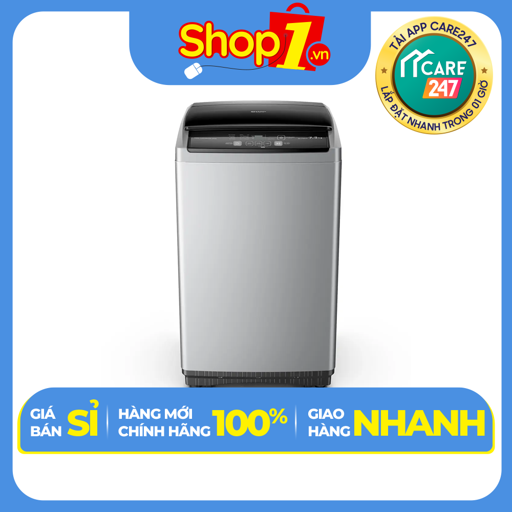 Máy Giặt Sharp Inverter 8.5 Kg ES-Y85HV-S - Hàng chính hãng Chỉ giao HCM