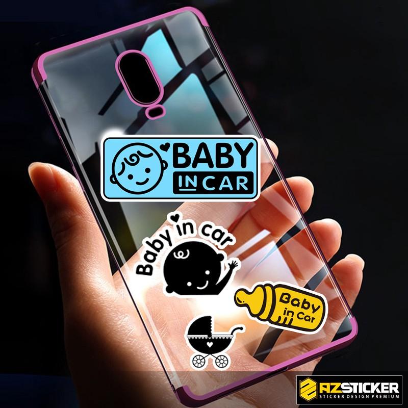 Tem Xe Baby In Car Dán Trang Trí Xe Máy, Xe Điện | Chất Liệu PVC Chống Thấm Nước, Chống Bay Màu