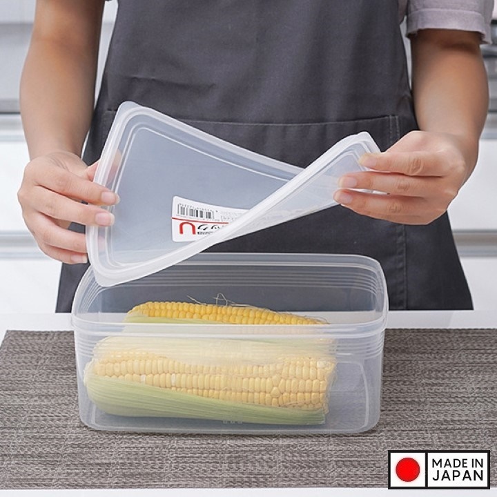 Bộ 03 chiếc hộp thực phẩm chữ nhật Nakaya 3000ml hàng nội địa Nhật Bản