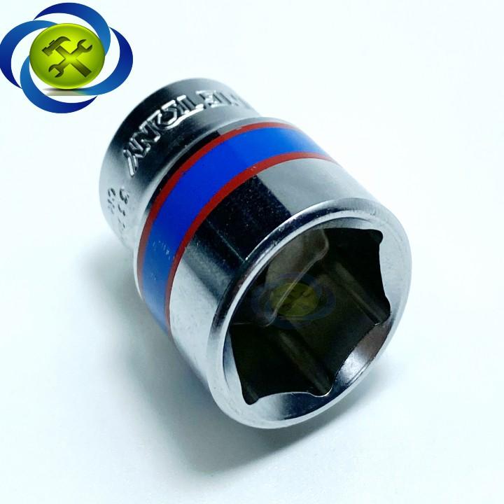 Tuýp 3/8 inch 17mm 6 cạnh màu trắng loại ngắn Kingtony 333517M