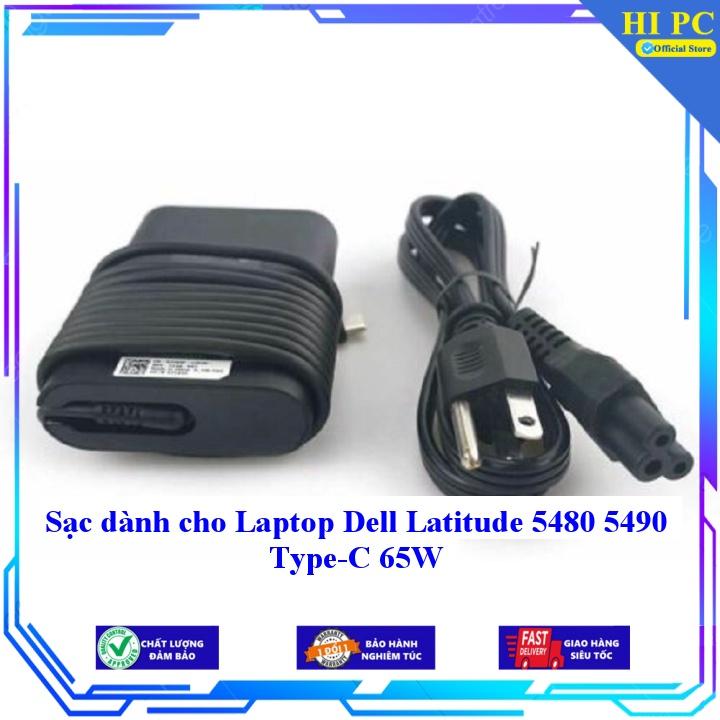 Sạc dành cho Laptop Dell Latitude 5480 5490 Type-C 65W - Kèm Dây nguồn - Hàng Nhập Khẩu